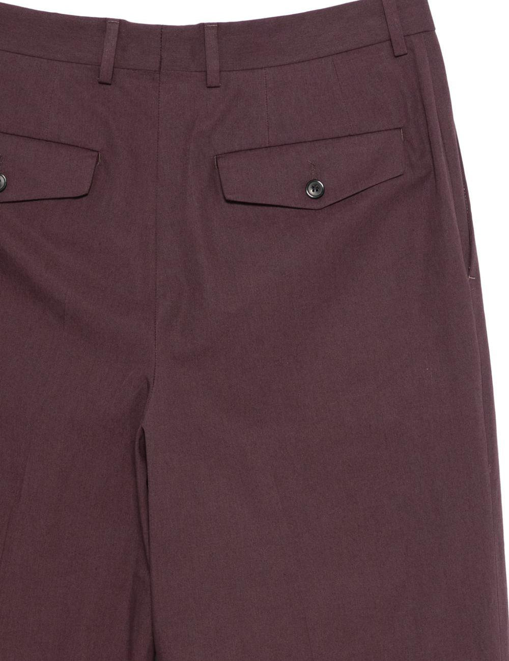 Pantaloni Phoenix con pieghe in viola Dries van noten - uomo 