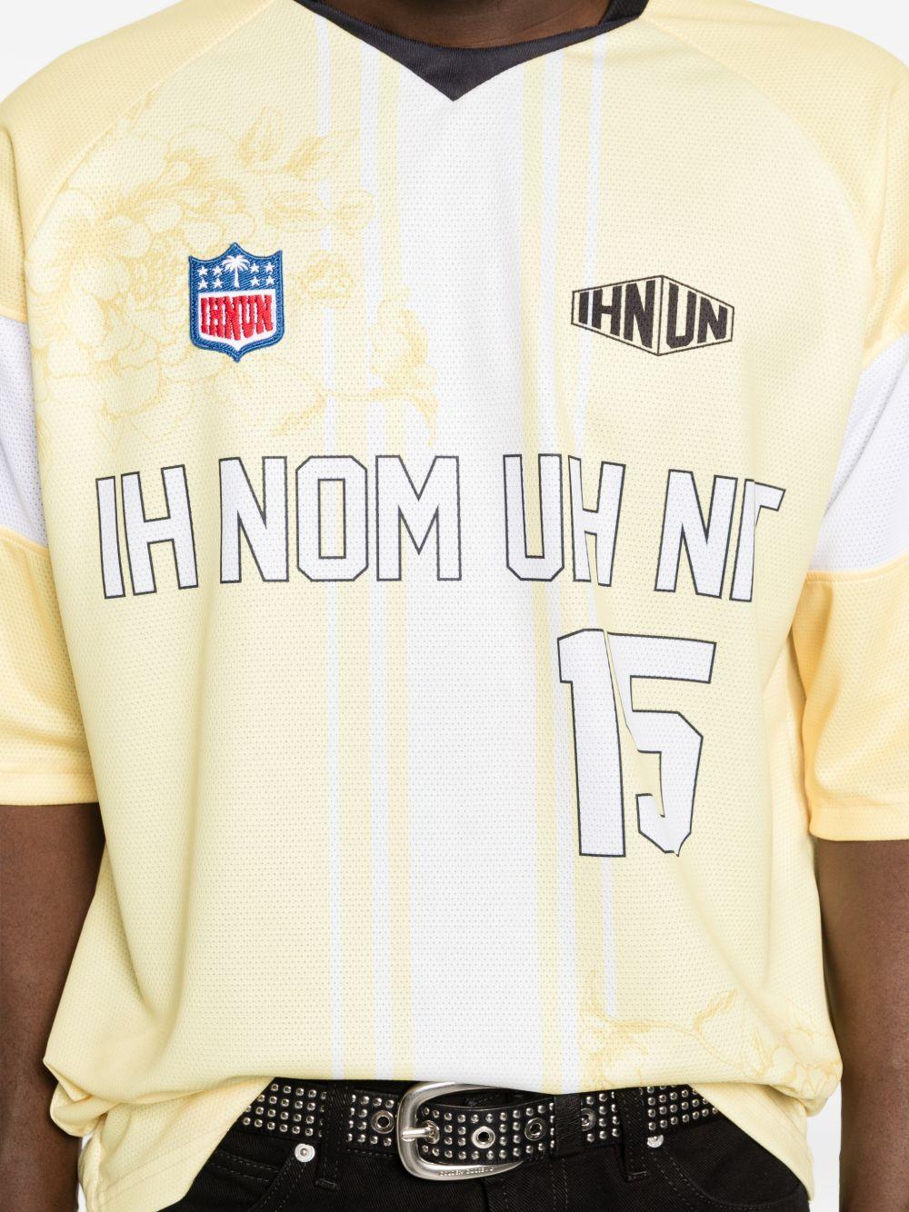 T-shirt con numero floreale in giallo Ih nom uh nit - uomo 