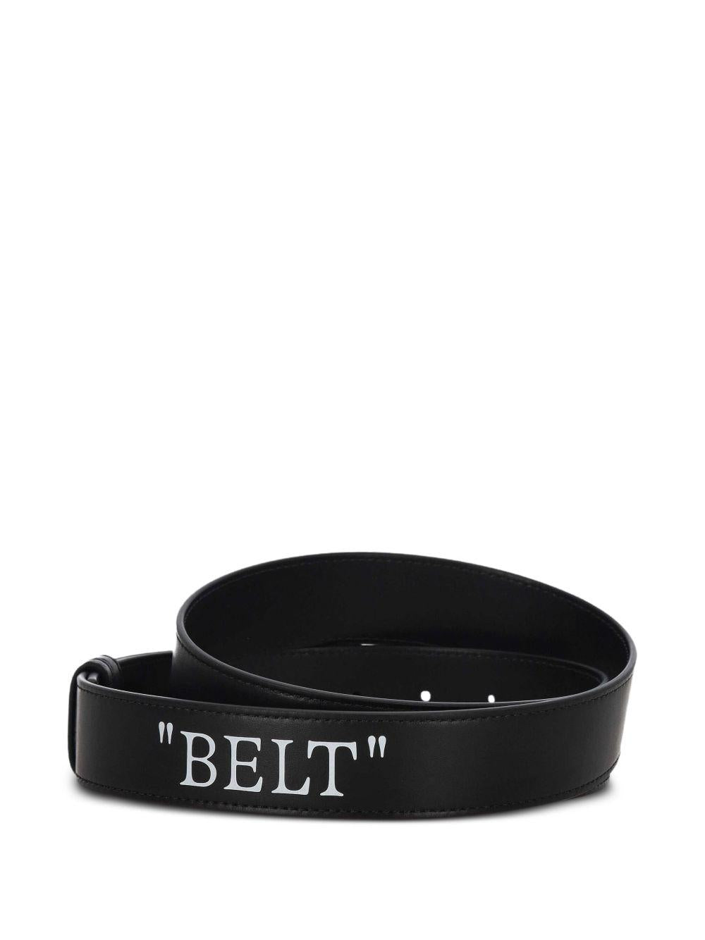 Cintura con motivo Arrow in nero Off white - unisex 