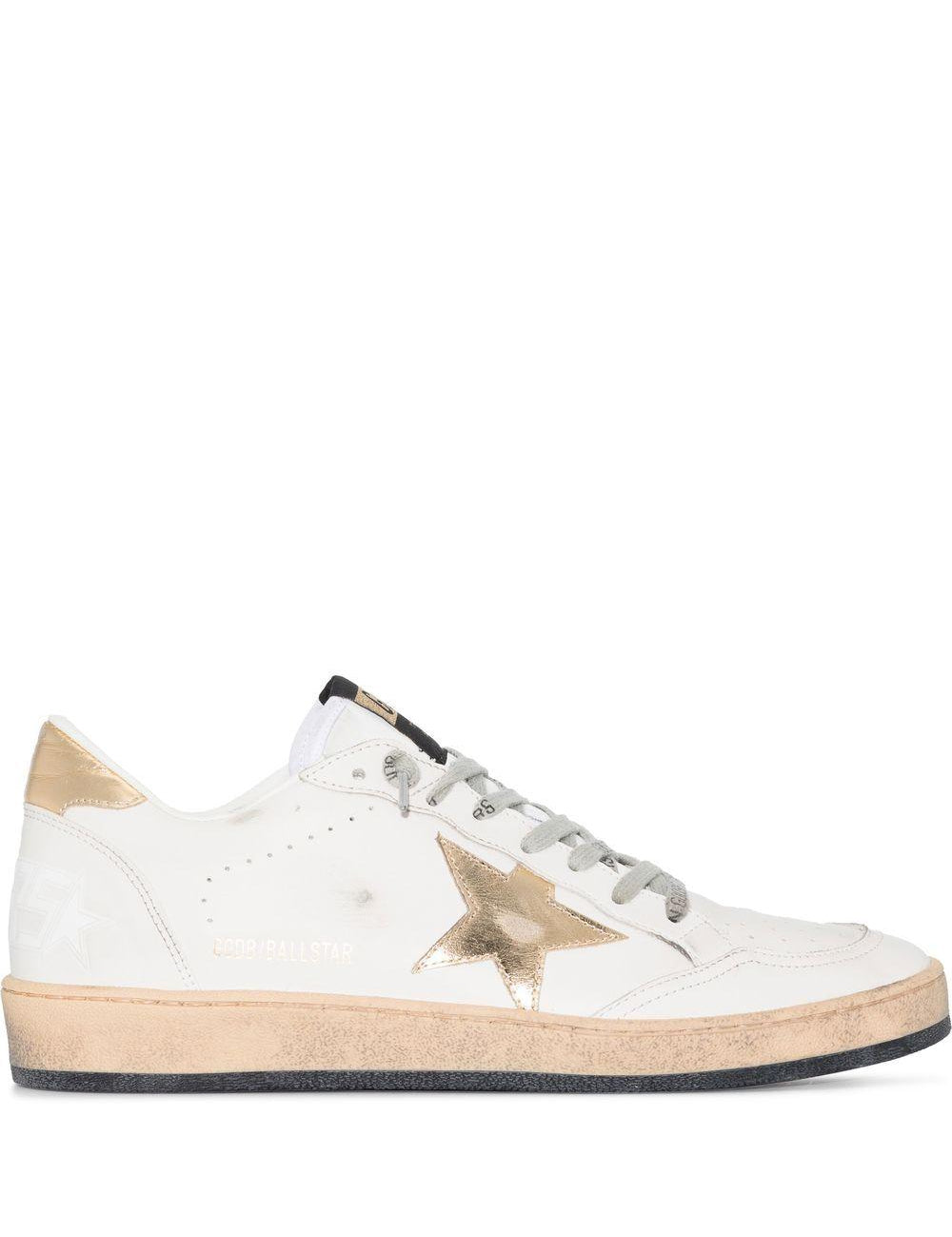 Sneakers ball star in bianco Golden goose - donna 