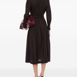 Abito con scollo incrociato in grigio scuro Alberta Ferretti - donna 