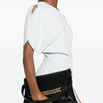 Borsa clutch con catena in nero Victoria Beckham - donna 