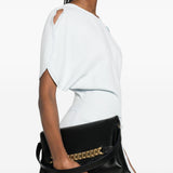 Borsa clutch con catena in nero Victoria Beckham - donna 