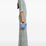 Borsa con logo tropicalia in celeste Marni - donna 