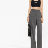 Reggiseno sportivo con logo in nero Jil Sander - donna 