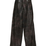 Pantaloni in pelle in marrone Alex perry - donna 