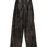 Pantaloni in pelle in marrone Alex perry - donna 