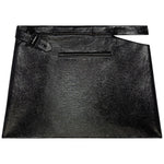 Minigonna a trapezio effetto glossy in nero Courrèges - donna 