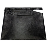 Minigonna a trapezio effetto glossy in nero Courrèges - donna 