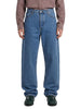Mid-blue straight-leg jeans