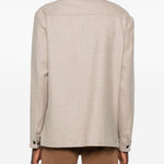 Giacca camicia twill in beige Briglia 1949 - uomo 