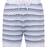 Pantaloncini a righe con logo a rombo in blu Casablanca - uomo 