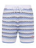 Men's Casablanca Blue Diamond Logo Striped Shorts