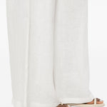 Pantaloni a gamba ampia in bianco Maurizio - donna 