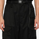 Pantaloni a gamba ampia in nero Y-3 - uomo 