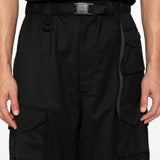 Pantaloni a gamba ampia in nero Y-3 - uomo 