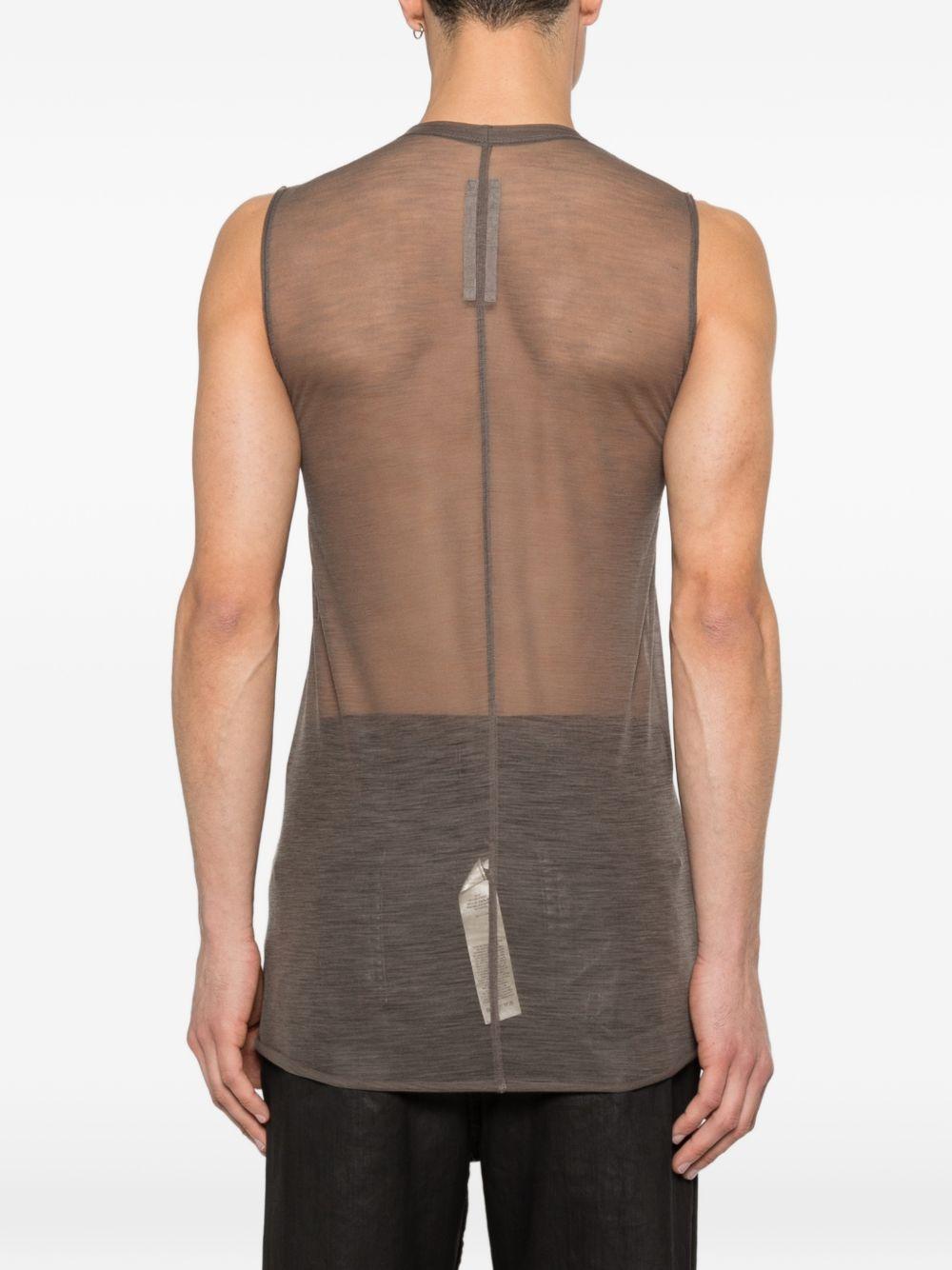 Canotta basic in grigio Rick owens - uomo 