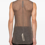 Canotta basic in grigio Rick owens - uomo 