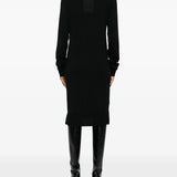 Abito midi a collo alto in nero Toteme - donna 