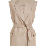 Gilet con cintura in rosa Brunello cucinelli - donna 
