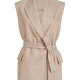Gilet con cintura in rosa Brunello cucinelli - donna 