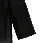 Camicia marina asmmetrica semi-trasparente in nero Darkpark - donna 