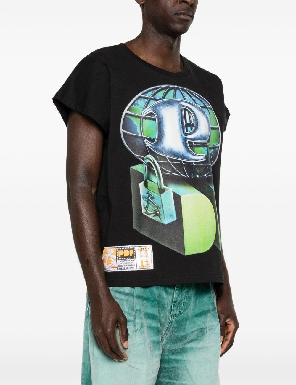 T-shirt con stampa grafica Pdf - uomo 