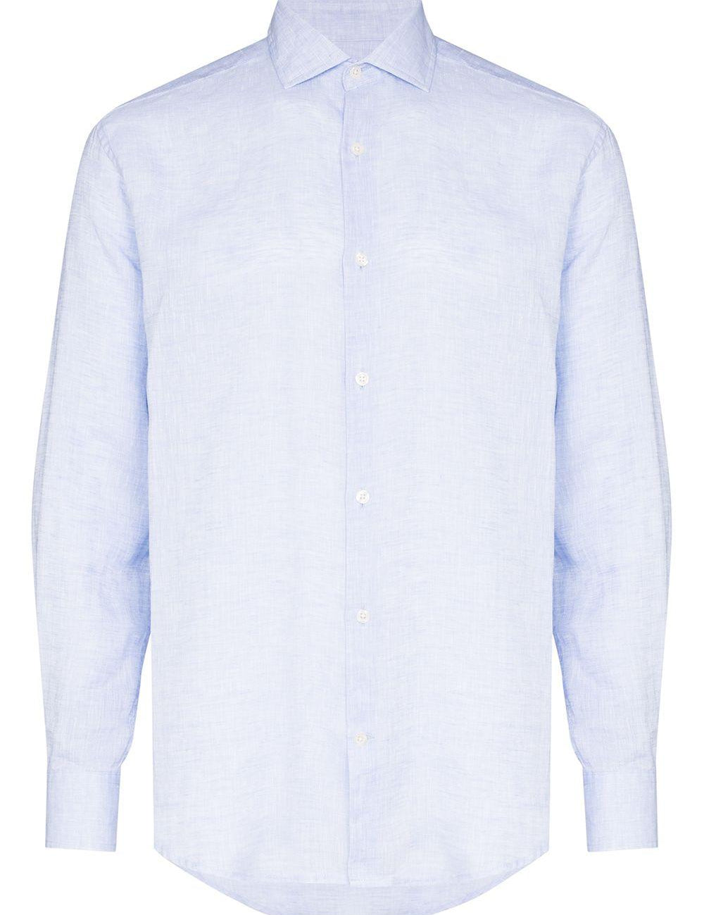 Camicia Antonio in azzurro Frescobol carioca - uomo 