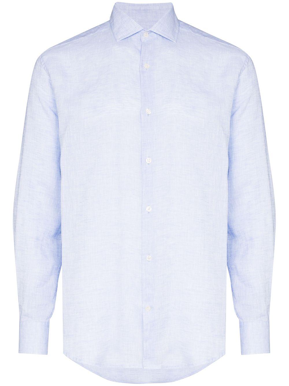 Camicia Antonio in azzurro Frescobol carioca - uomo 