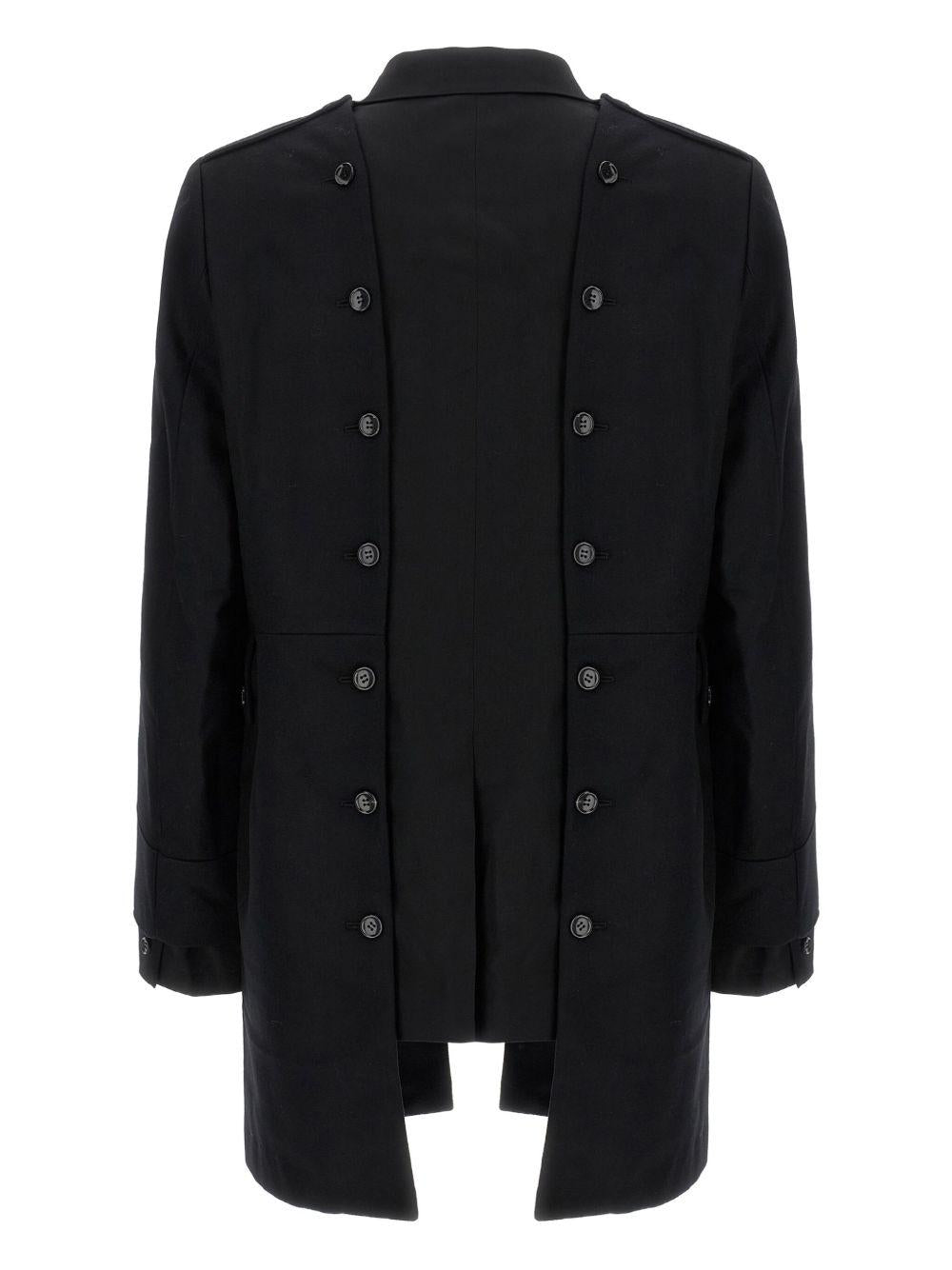 Blazer asimmetrico monopetto in nero Comme des Garçons Homme Plus - uomo 
