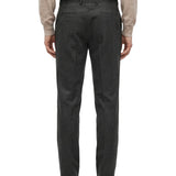 Pantaloni sartoriali in lana grigio antracite 