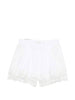 Shorts con bordo in pizzo in bianco Maurizio - donna