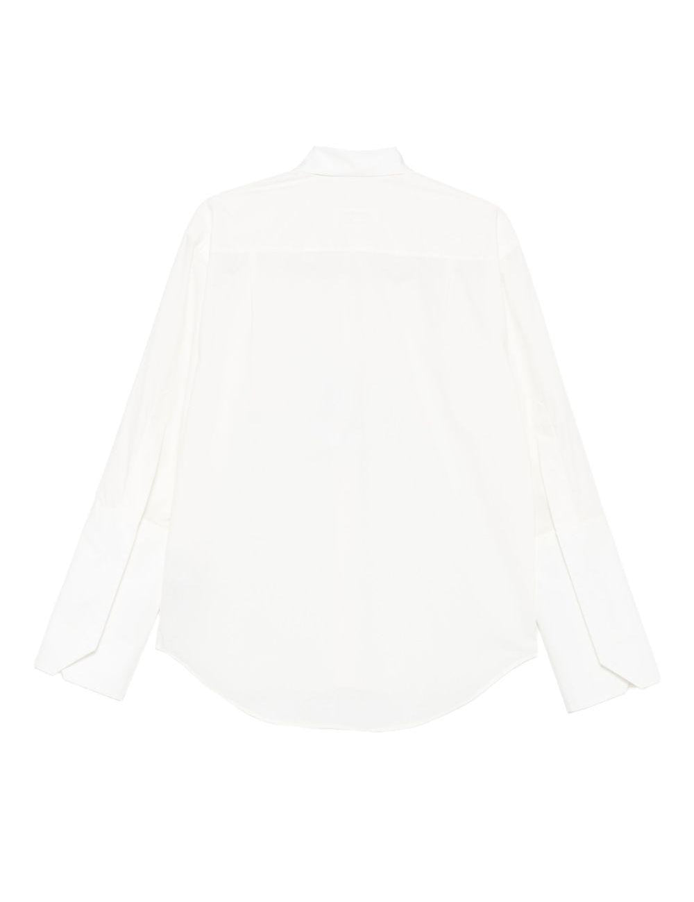 Camicia a maniche lunghe in bianco Mm6 maison margiela - donna 