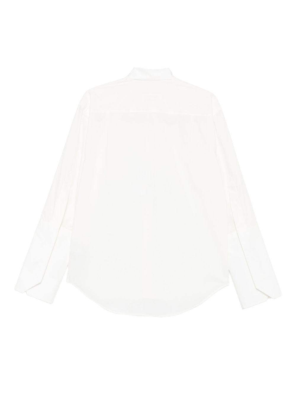 Camicia a maniche lunghe in bianco Mm6 maison margiela - donna 