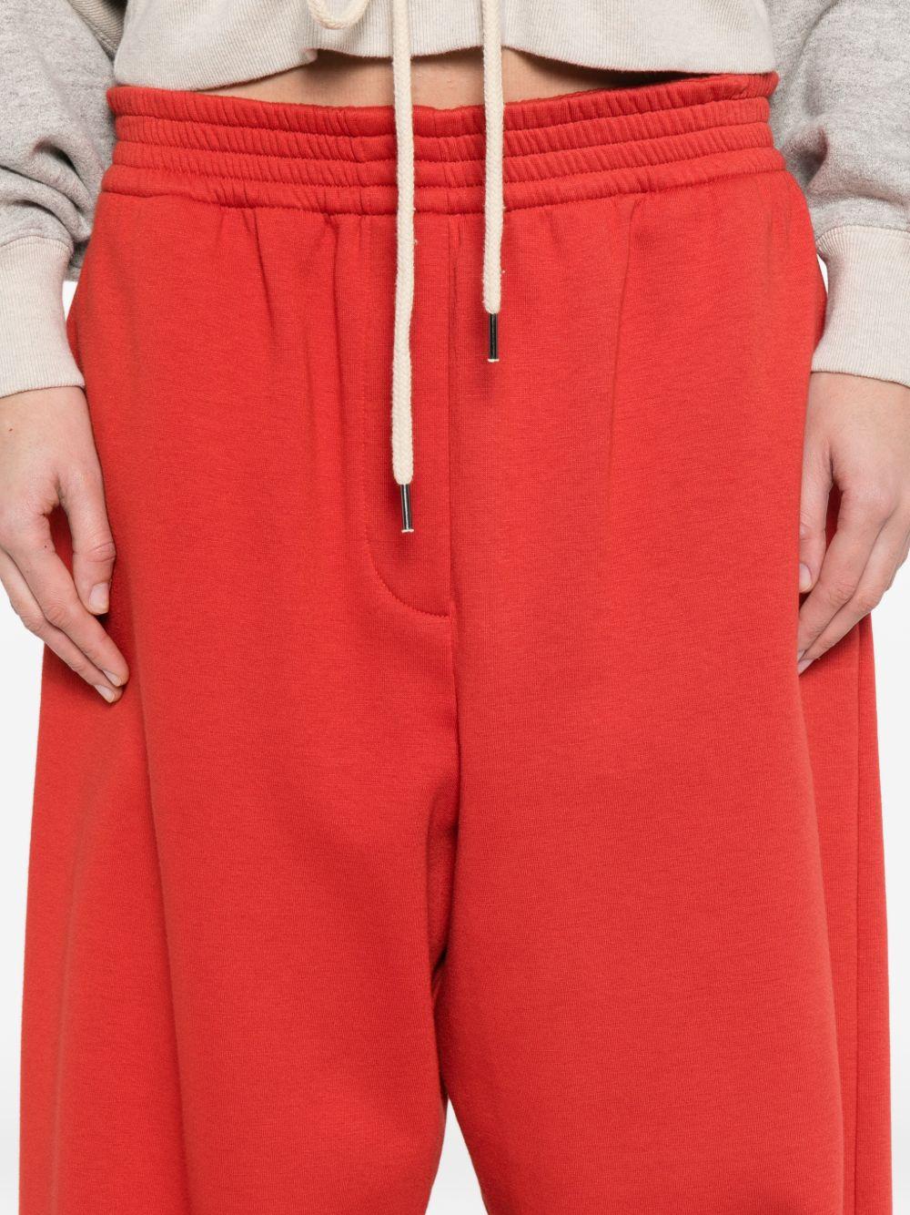 Pantaloni con vita  elasticizzata in rosso Magda butrym - donna 