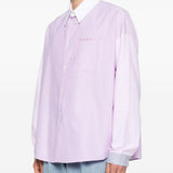 Camicia con logo in lilla Marni - uomo 