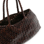 Borsa tote Santa Croce in marrone scuro Dragon Diffusion - donna 