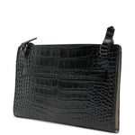 Borsa a tracolla con logo in nero 