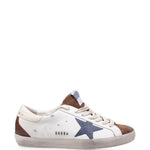 Sneakers super-star con patch a Stella in bianco Golden goose - uomo 