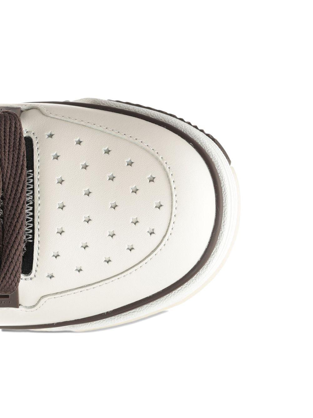Sneakers MA-1 in bianco e marrone 