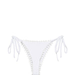 Slip bikini con laccetti laterali in bianco Jacquemus - donna 