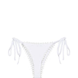Slip bikini con laccetti laterali in bianco Jacquemus - donna 