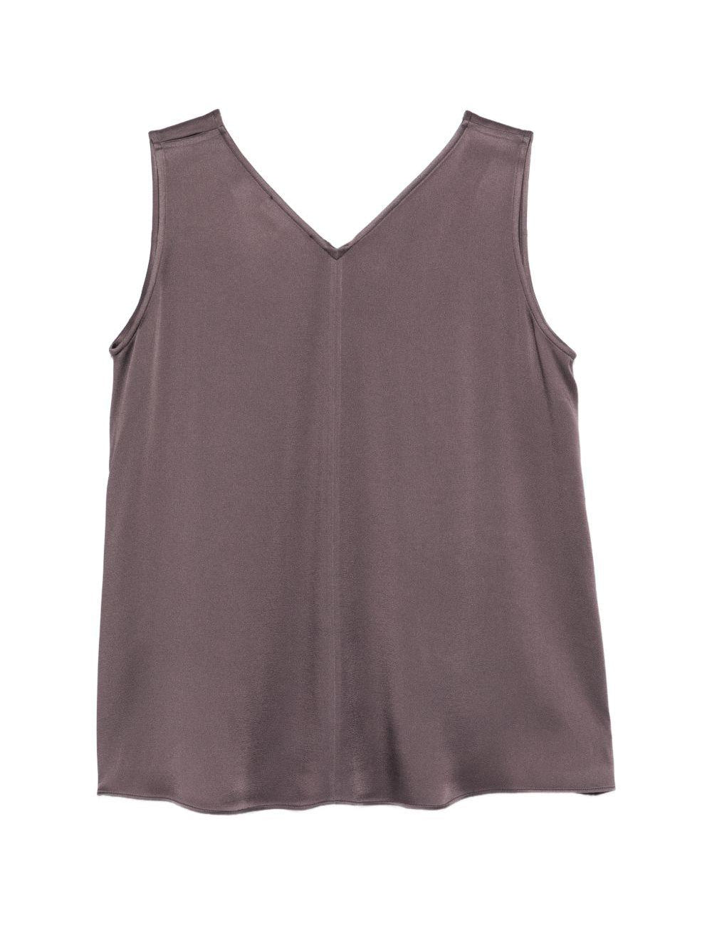 Top con scollo a v in viola Antonelli - donna 