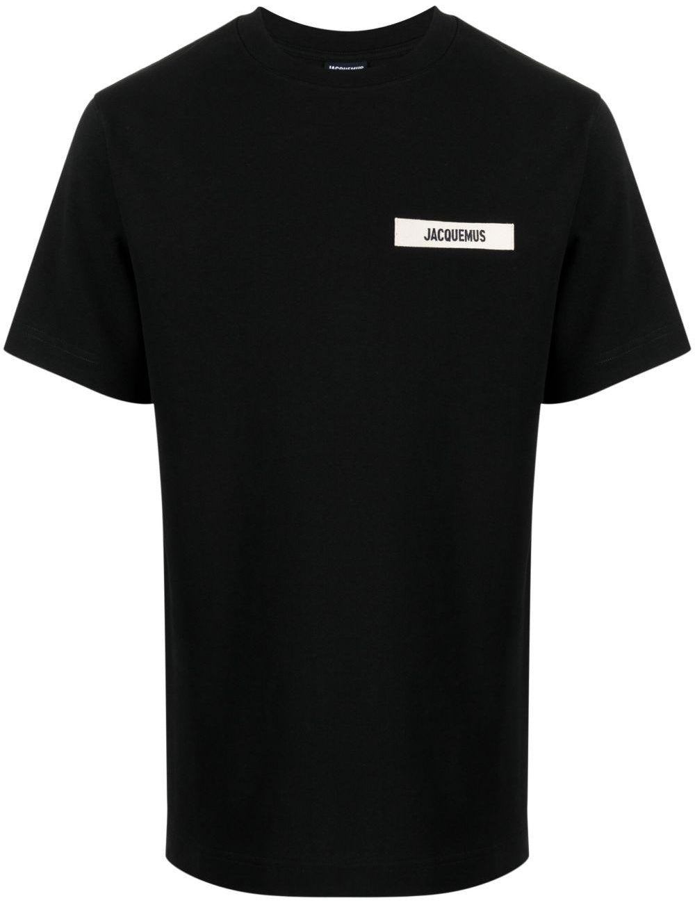 T-shirt Le T-shirt Gros Grain in nero Jacquemus - uomo 