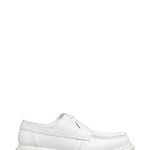Mocassini in pelle in bianco MM6 x Dr. Martens - donna 