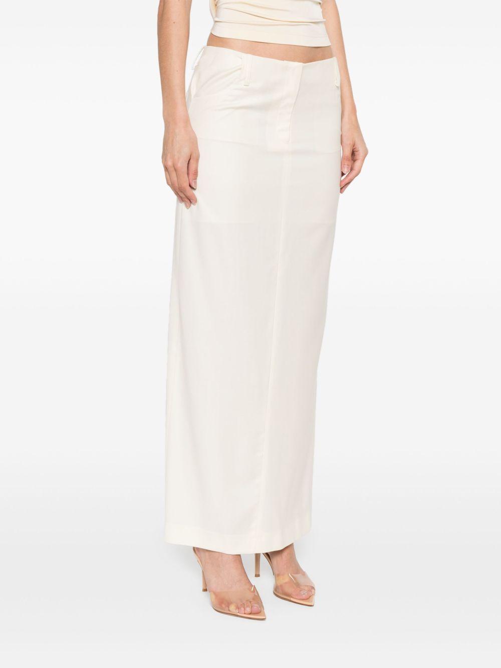 Gonna lunga a tubino in beige Aya Muse - donna 