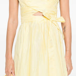 Abito midi con cintura in vita in giallo Zimmermann - donna 