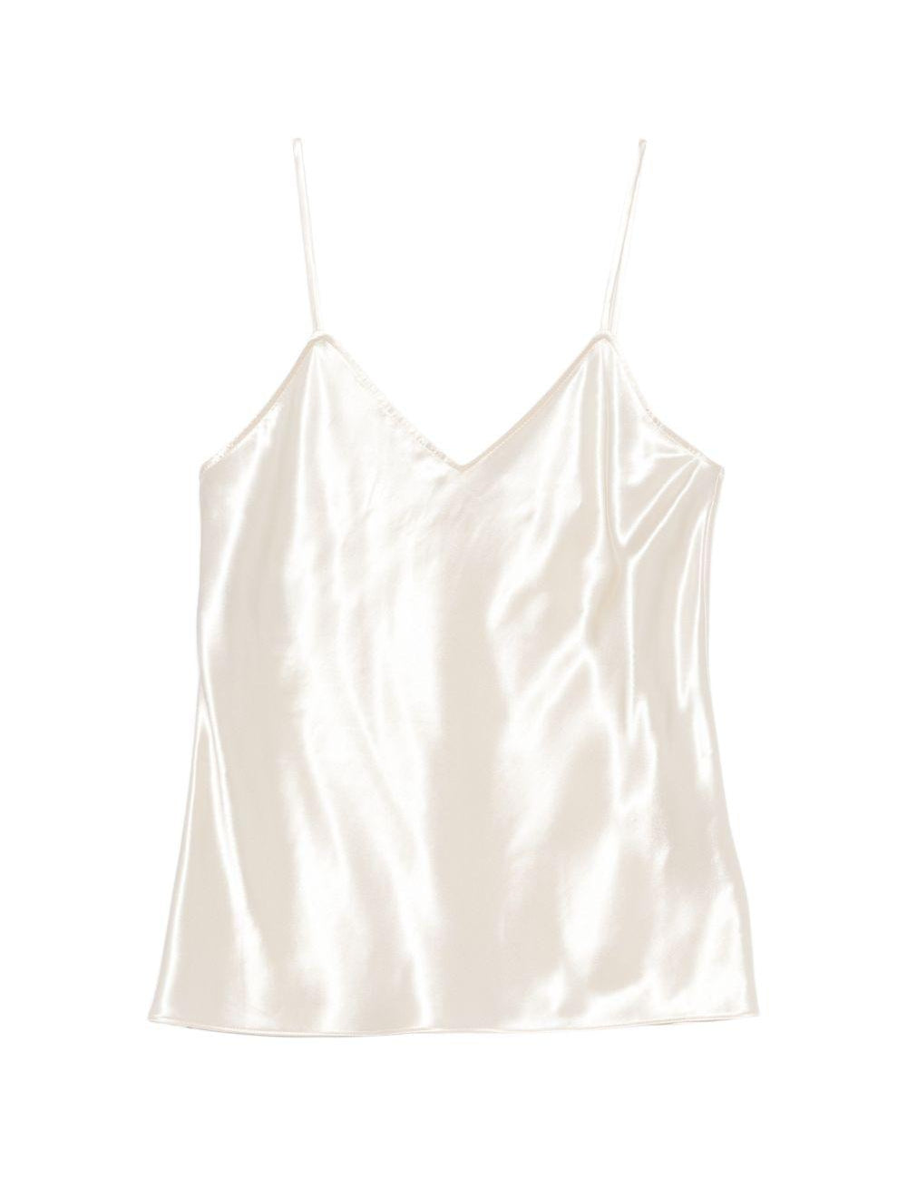 Blusa con scollo a V in avorio Alberta Ferretti - donna 