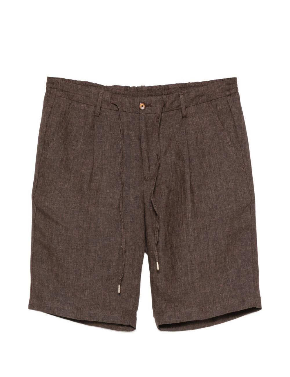 Pantaloncini chino con coulisse in marrone Briglia 1949 - uomo 