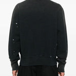Felpe stile cardigan con stampa in nero Khoki - uomo 